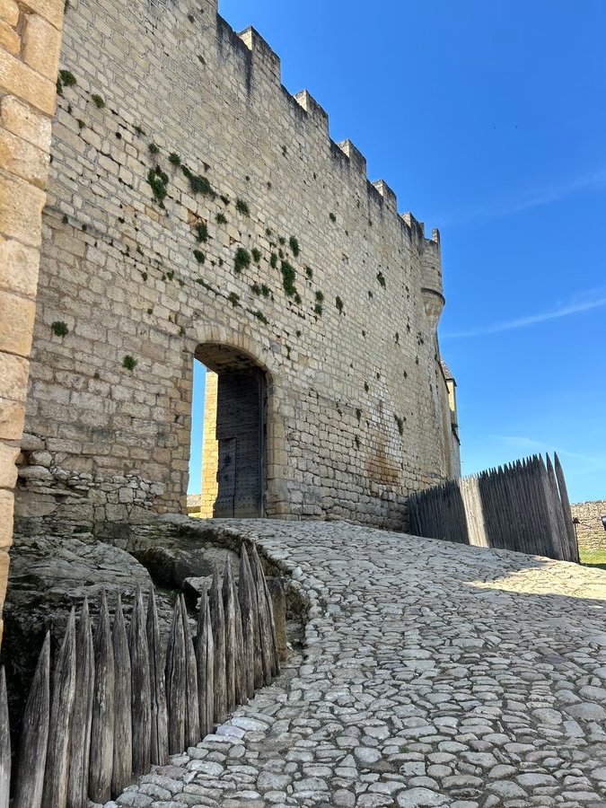 Fotografía en color de un castillo